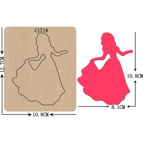 New Princess Wooden Die Scrapbooking C1719 Cutting Dies