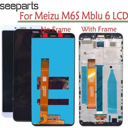 New Black 5.7" LCD Meizu M6s LCD Display Replacement + Touch Screen Digitizer Meizu Meilan S6 Phone LCD Case +Tool