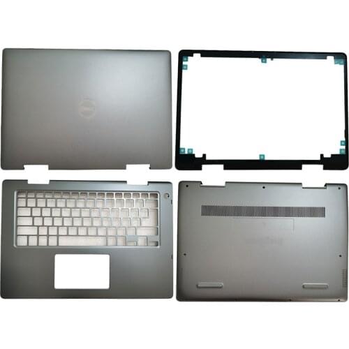NEW Gray Laptop LCD Back Cover/Front Bezel/Palmrest/Bottom Case for Dell Inspiron 14 14MF 5481 5482 Notebook Computer Case
