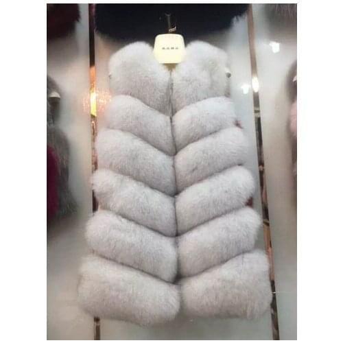 New fox fur Vest women full pelt fox fur vest coat winter fur jacket customized big size Free shipping H798