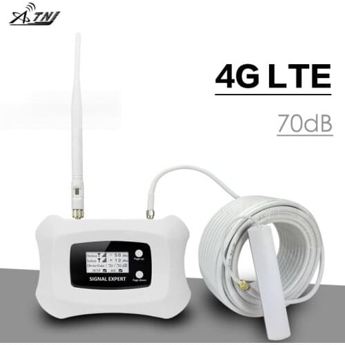 Full Intelligent 70dB Gain 4G LTE 800 MHz Signal Repeater Band 20 Mobile Phone Cellular Signal Booster 4G Amplifier For Europe