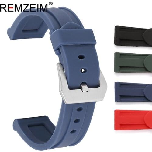 New Soft Silicone Sport Watchband High Quality Men Women Replacement Bracelet 22mm 24mm 26mm Band Strap Watch Accessories
