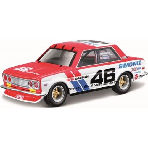 Bburago 1:43 BRE Datsun 510 Alloy Luxury Vehicle Diecast Cars Model Toy Collection Gift