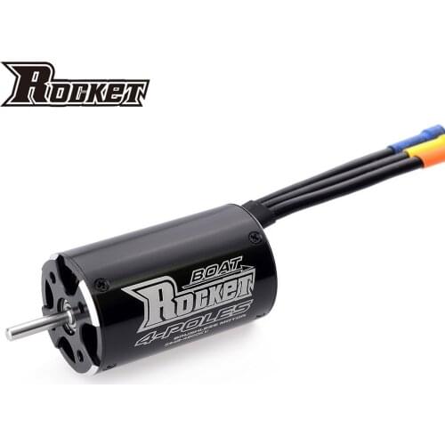 SURPASS HOBBY Rocket 2948 3450KV 4800KV 4 Poles Brushless Waterproof Motor for Traxxas Blast Feilun FT011 600-800mm RC Boat Car