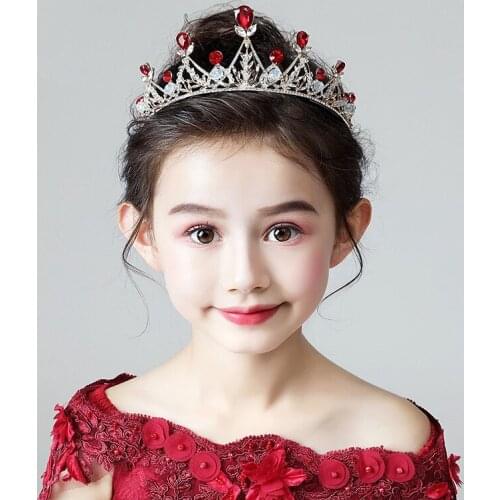 Princess Crystal Tiaras Women Crowns Headband Kid Girls Love Bridal Prom Crown Wedding Party Accessories Hair Jewelry