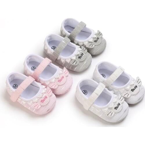 Spring And Autumn Style Baby Angel Wings Flat Bottom Breathable Comfort 0-18 Months Walking Shoes