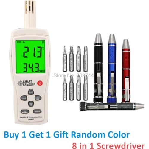 Smart Sensor AS847 Split Digital Hygrometer Humidity Meter 2 in 1 K Type Thermocouple Humidity Gauge Temperature Humidity Sensor