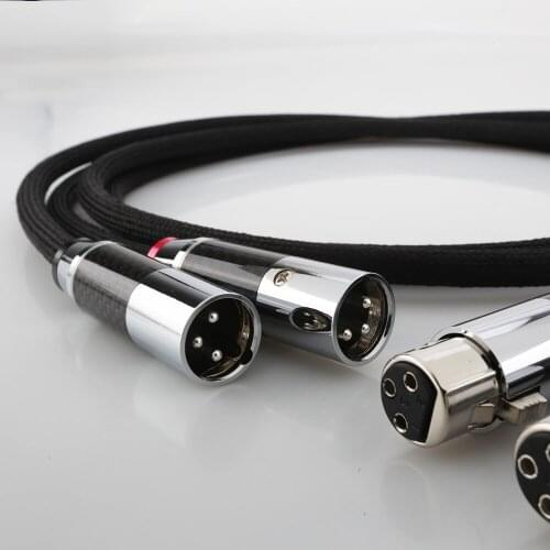 High Quality HI-End 48B HIFI Silver Plating XLR Plug interconnect audio cable
