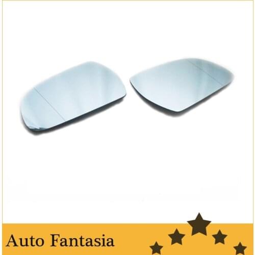 Facelifted blue tinted aspherical side mirror set for Audi a4 b8-Free Shipping
