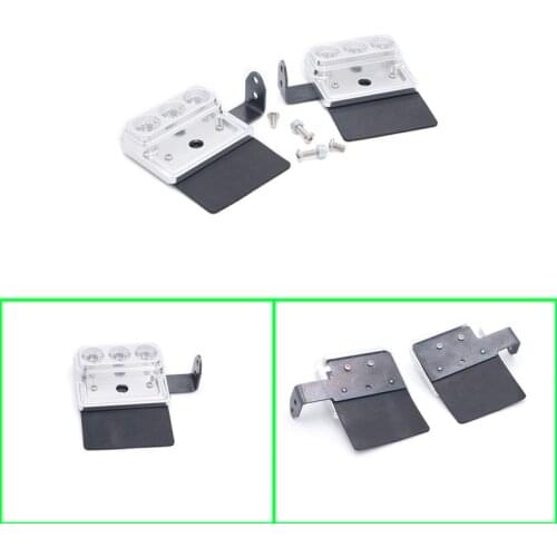 1 Pair Metal CNC Rear Light Group for 1/14 Tamiya RC Truck Trailer Tipper Scania MAN Benz Actros Volvo Car Diy Parts