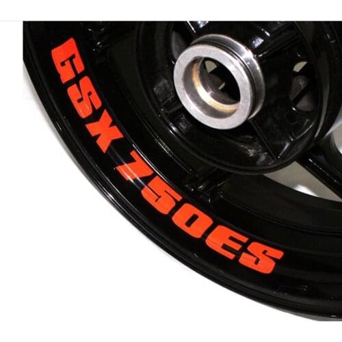8X high quality Motorcycle Wheel Sticker Decal Reflective Rim Bike Motorcycle Suitable for SUZUKI GSX 750ES GSX750ES GSX750 ES