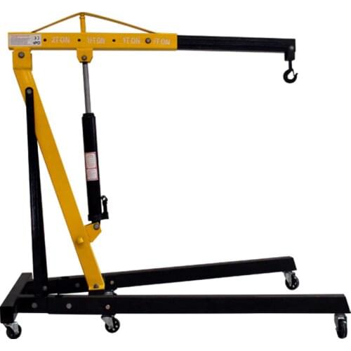 Automobile engine hanger manual hydraulic crane folding engine crane mobile small crane 2 tons 3 tons truck-mounted crane