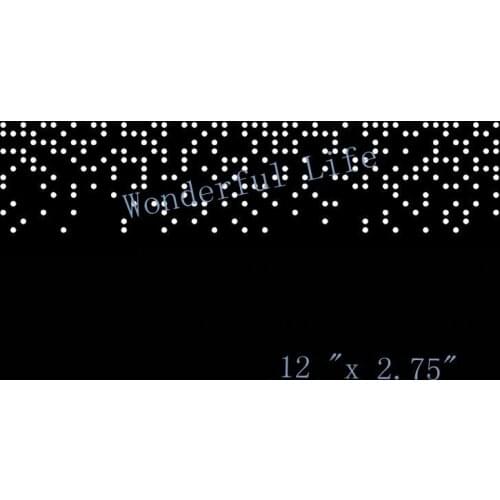 Free shipping Strip for cheer bow Rhinestone Template iron on Transfer design heat transfer