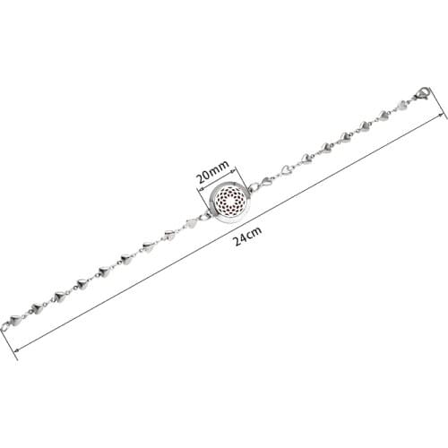 Bracelet 20mm Twist Screw Diffuser Perfume Essential Oil AromaLocket Adjustable Stainless Steel Chain Free 10pad Kids Women Gift