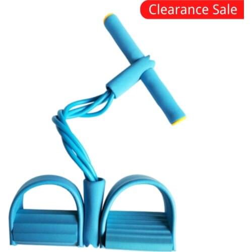 Exercise Home Fitness Elastic Band For Exercise Training Fitness Gum 4 Tube Resistance Bands Pedal Puller Training Equipment