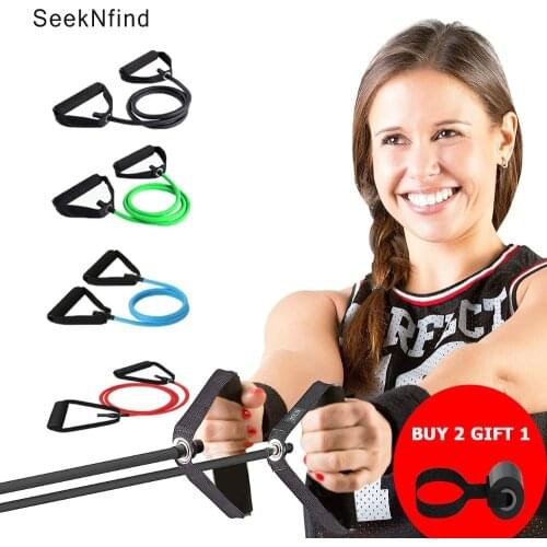 120cm Fitness Resistance Bands Elastic Tubes with Foam Handles Exercise Pull Rope for Yoga Pilates Expander Strength Training