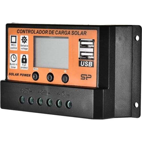 New MPPT 10A/20A/30A/40A/50A/100A Auto Solar Charge Controller LCD Dual USB Solar Panel Intelligent Regulator