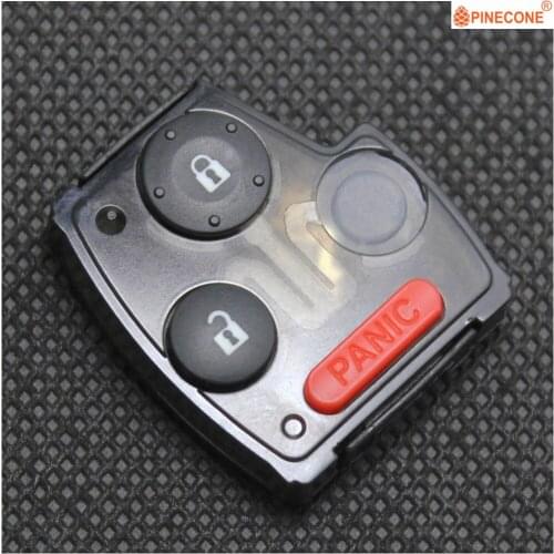 PINECONE for HONDA ACCORD CIVIC CR-V ODYSSEY PILOT Car Key Case 2+1 Panic Button Replace Remote Car Key Pad Type B 1 PC
