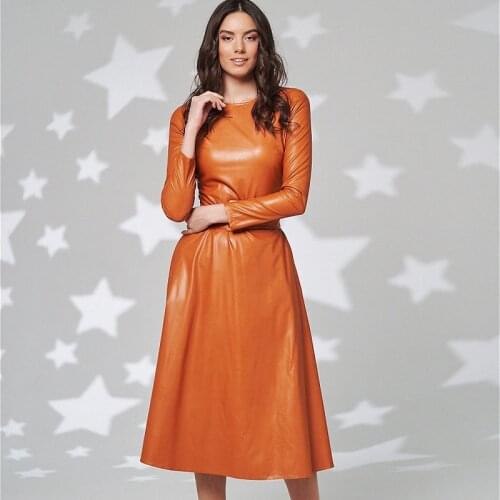 Sexy Leather Dresses Women Winter Autumn Belt Faux PU Long Sleeve Slim Elegant Ladies Long Dress Fashion 2021 Clothing For Women