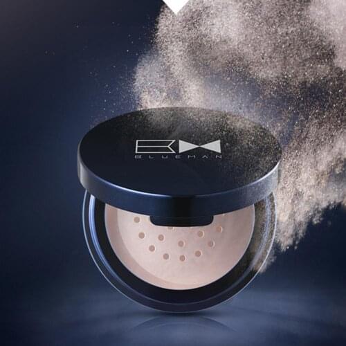 Face Makeup Finish Setting Powder Refreshing Oil-control Transparent Professional Loose Matte Powder with Puff for Men Cosmetic