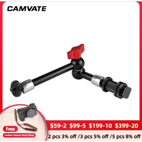 CAMVATE Versatile 9" Articulating Magic Arm & Shoe Mount (Red Knob) C2108