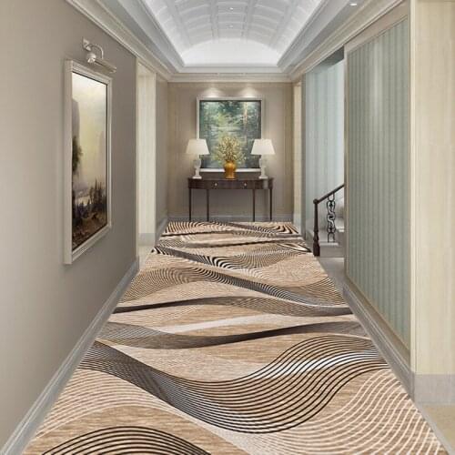 Modern Abstract Hotel Corridor Carpet Home Corridor Simple Long Carpet Entrance Door Floor Mat Nordic Comfortable Aisle Carpet