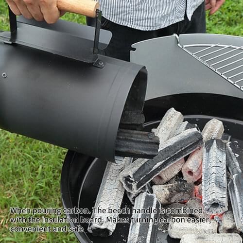 Charcoal Barrels Charcoal Igniting Carbon Barbecue BBQ Igniter Aluminum Alloy Outdoor Barbecue Lighting Barrel Carbon Barrel