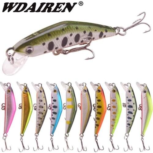 1Pcs 4.5cm 3g Fishing Lures sinking Minnow Bait Pesca tackle Artificial Hard Baits Crankbait Wobbler Laser Plastic Lure WD-585