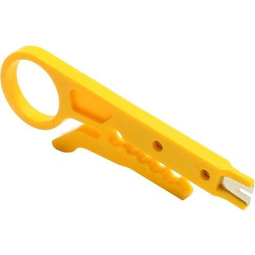 1pc Mini Portable Wire Stripper Knife Crimper Pliers Crimping Tool Cable Stripping Wire Cutter Tool Pocket Cut Line Fixture Tool