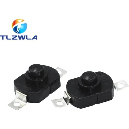 10pcs push button Switch 1712KD 30V 1A flashlight switch LOCK 17*12*9.5mm Table lamp switch flashlight button switch ON-OFF