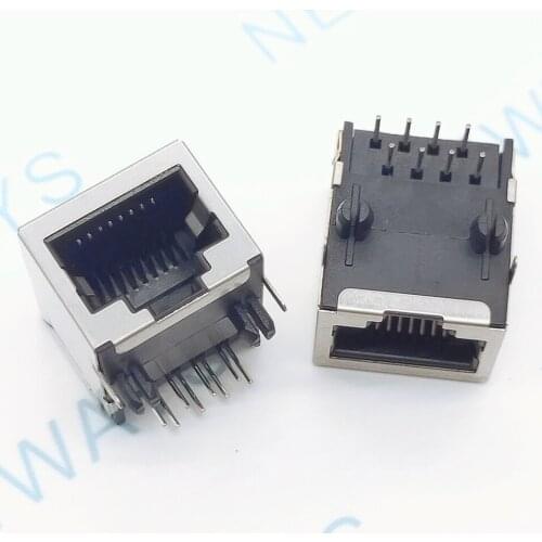 10Pcs/Lot Network Interface Rj45 Socket Female Cable Socket 18*13Mm High