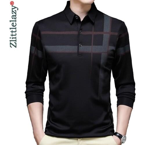 2021 brand fashion designer striped mens clothes polo shirts for men shirt long sleeve tops tee shirt luxury men clothing 81405