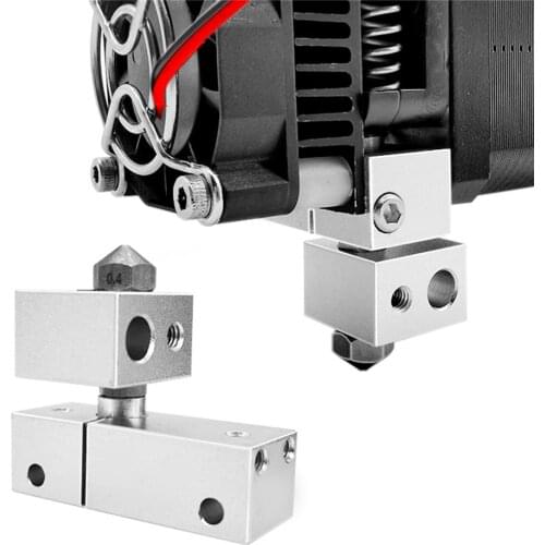 3D Printer MK10 All Metal Hot End Kit with Cooling Heat Blcok 0.4mm Nozzel for Creator Pro for Wanhao i3 for MakeBot Accessories