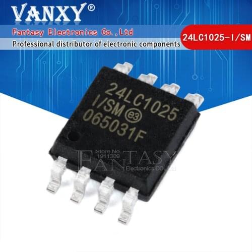 5pcs 24LC1025-I/SM SOP-8 24LC1025-I SOP 24LC1025 SOP8 1024K I2Ctm CMOS Serial EEPROM IC