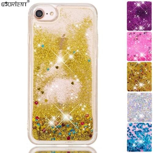 Glitter Case For Apple iPhone 7 8 Plus Bling Dynamic Liquid Quicksand Fitted Cover 7P 8P iPhone8 iPhone7 Plus Soft Phone Cases
