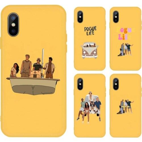 Outer Banks - Livin' The Pogue Life Phone Case Yellow Candy Color for iPhone 11 12 mini pro XS MAX 8 7 6 6S Plus X SE 2020 XR