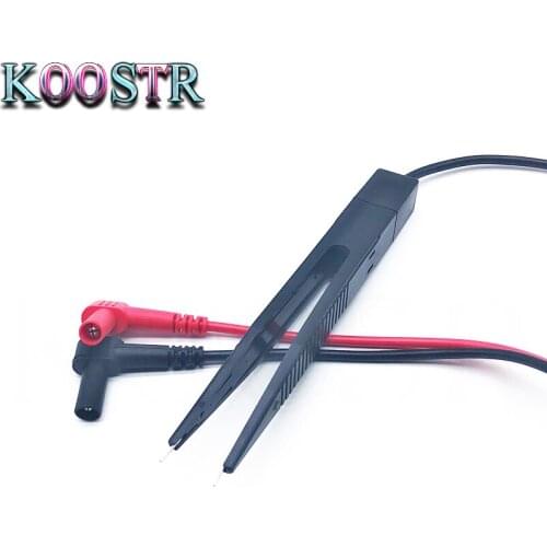For Resistor Capacitor Multimeter SMD Inductor Test Meter Clip Probe Tweezers Capacitor Capacitive and Inductive Table Pens