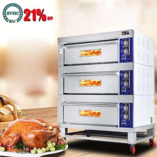 Stainless Steel Electric Pizza Oven Cake Roasted Chicken Cooker Commercial Use Kitchen Baking Machine Food Processor