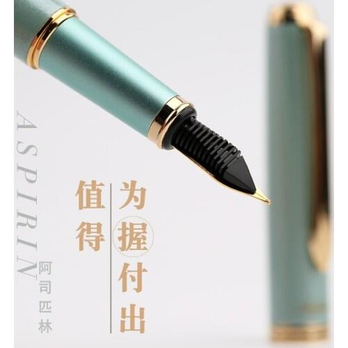 Chinese classic gold-plated rotating ink absorption fountain pen quality business office gift pen