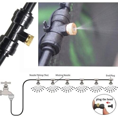 Misting Nozzles Kit Fog Nozzles For Patio Misting System Outdoor Cooling System Garden Water Mister