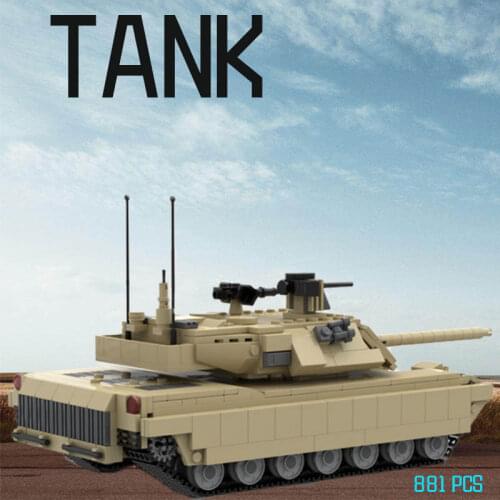 MOC Building Block Maker Military Series Chariots Tank Assembly Model Children Toy Creative DIY Build Bricks Birthday Gifts