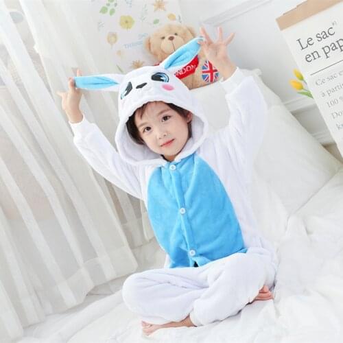 Animal Anime Rabbit Onesies Cosplay Costume Pajamas Halloween Unisex Boy Girl Children Pyjama Kids Pijama