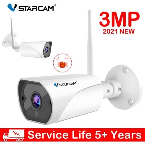 Vstarcam Outdoor IP Camera HD 1080P HD Wireless Wifi Camera Night Vision Motion Detection Siren Alarm Security IR CCTV Camera