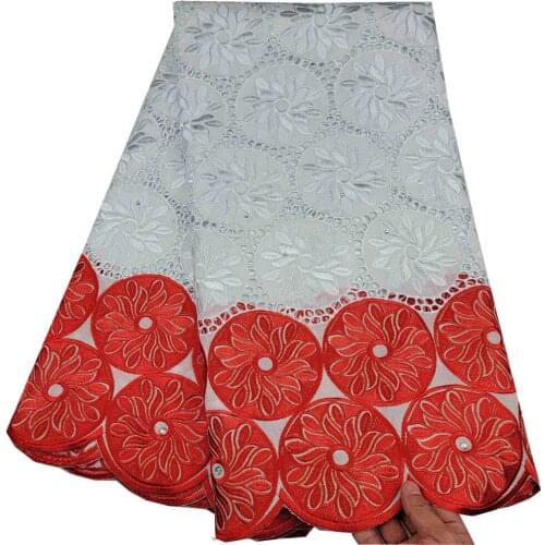 New Coming African Swiss Voile Lace In Switzerland Stones Nigerian Tulle Lace Fabric For Dress Swiss Cotton Lace Fabric HL-160
