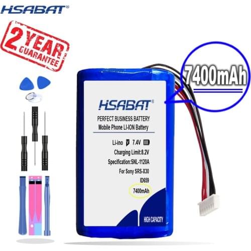 New Arrival [ HSABAT ] 7400mAh ID659 ID659B ST-06S Replacement Battery for Sony SRS-X30, SRS-XB3, SRS-XB30, SRS-XB40