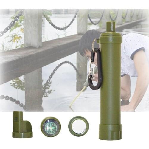 Personal Water Filter for Hiking Camping Travel Emergency Preparedness Water Filter Outdoor Emergency Survival Kit Tourniquet