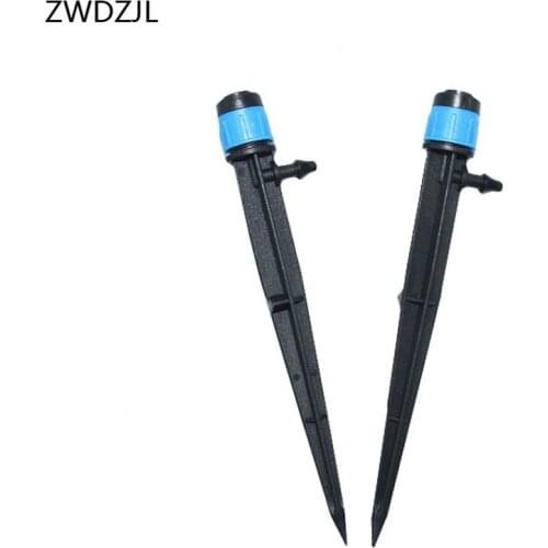 Irrigation Refraction Nozzle 360 degrees Atomization Nozzle plastic spike watering plants Garden With O-ring 6PCS