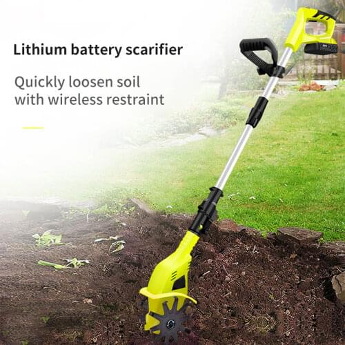 Handheld Electric Weeder Ripper Portable Rotary Tiller Lithium Electric Cultivator Excavator Cordless Weeder Garden Pruning Tool