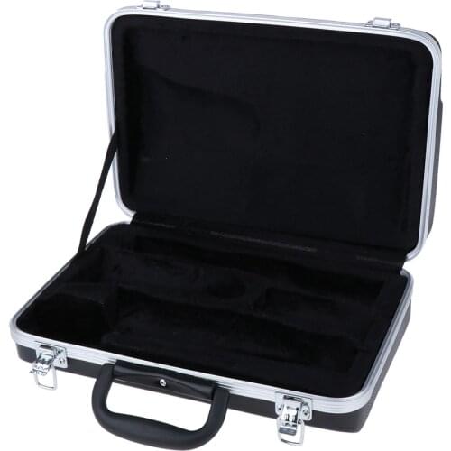 Portable Plastic Clarinet Gig Bag Case Hard Protector with Lining