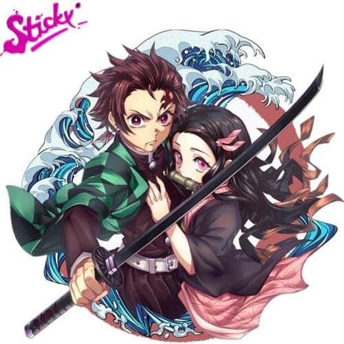 Demon Slayer Kimetsu No Yaiba Tanjiro Kamado Poster Anime Car Sticker Decal Decor Motorcycle Off-road Laptop Window Trunk Guitar